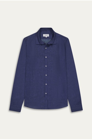 Plain navy blue color long sleeves shirt for men | Quality brand Europann