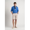 JONAS - Plain linen shirt royal blue