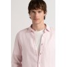 Plain pink color long sleeves shirt for men | Quality brand Europann