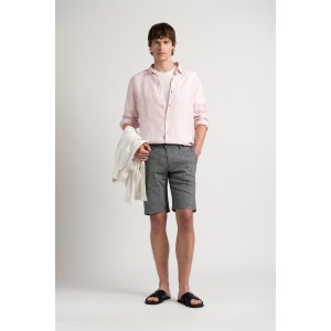 Chemise Homme manches longues unie rose slimfit|Europann