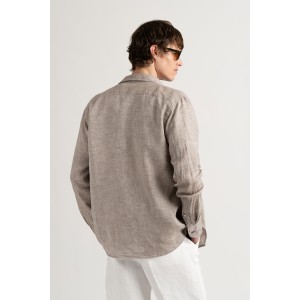 JONAS - Linen shirt taupe