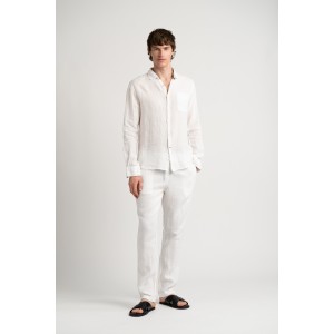 Chemise Homme unie blanche coupe ajustée|Marque de qualité - Europann