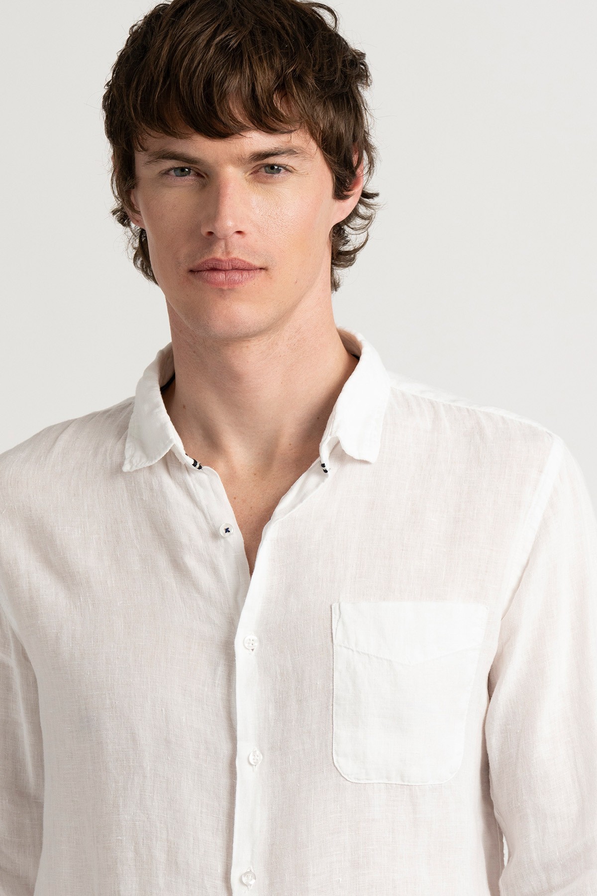 Plain color shirt ocean blue for men | Quality brand Europann