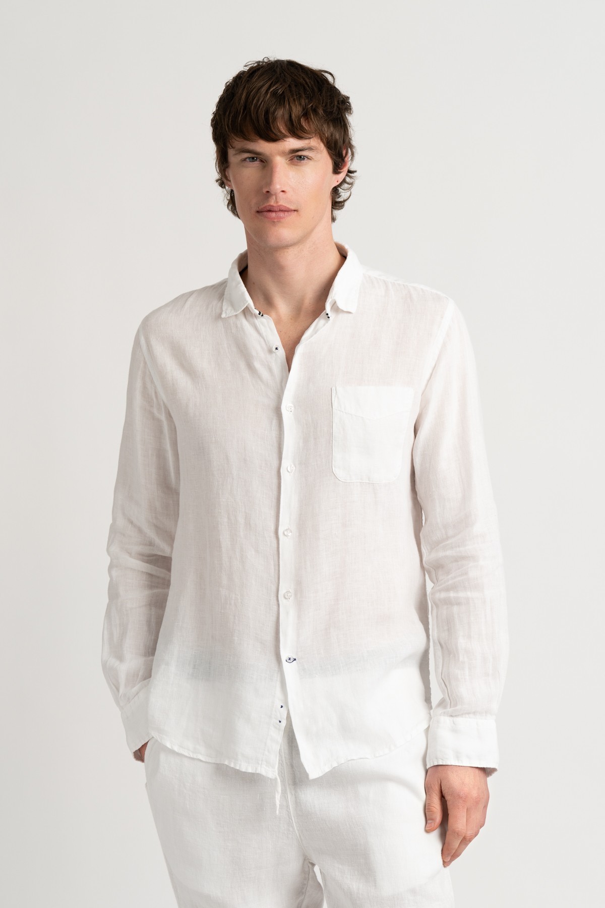Chemise Homme unie blanche coupe ajustée|Marque de qualité - Europann