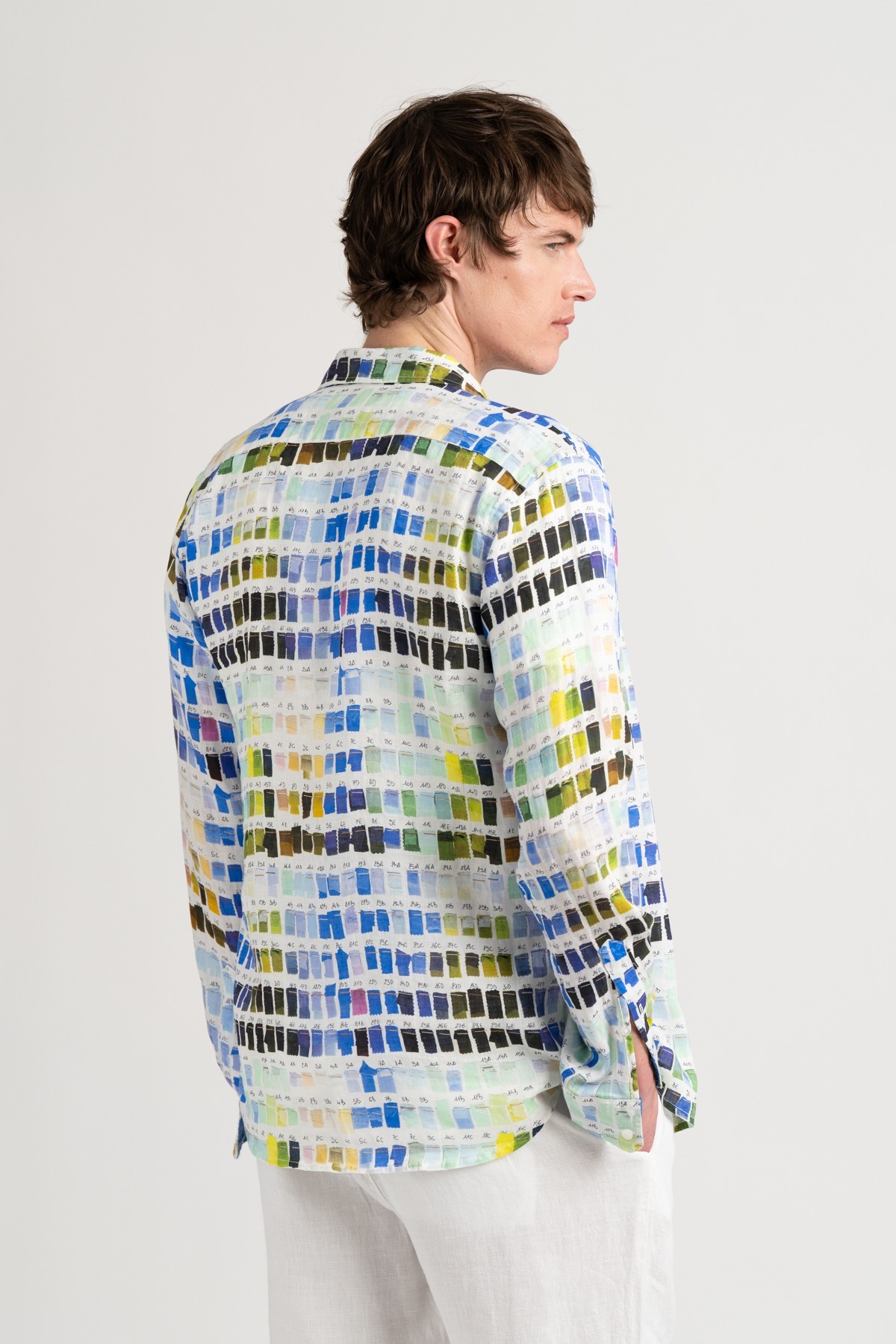 White pantone linen shirt Ross|  Quality brand Europann 