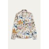 PLAYA - Linen shirt ecru St Tropez print ecru