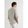 Chemise homme rayures blanche coupe ajustée|Marque de qualité -Europann 
