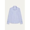 Men's striped blue linen shirt |Quality brand Europann