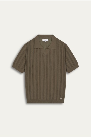ELIH - Fine knit polo khaki