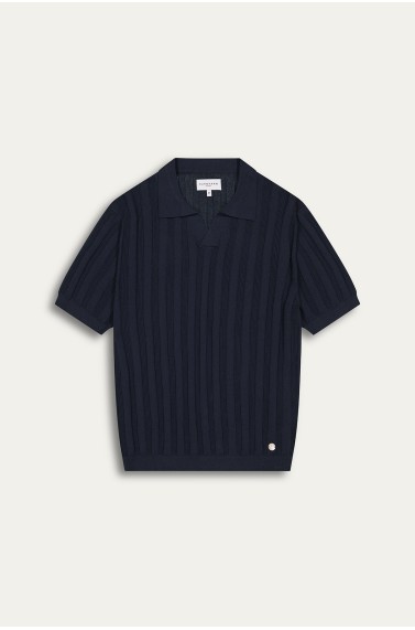 ELIH - Fine knit polo navy
