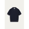 ELIH - Fine knit polo navy