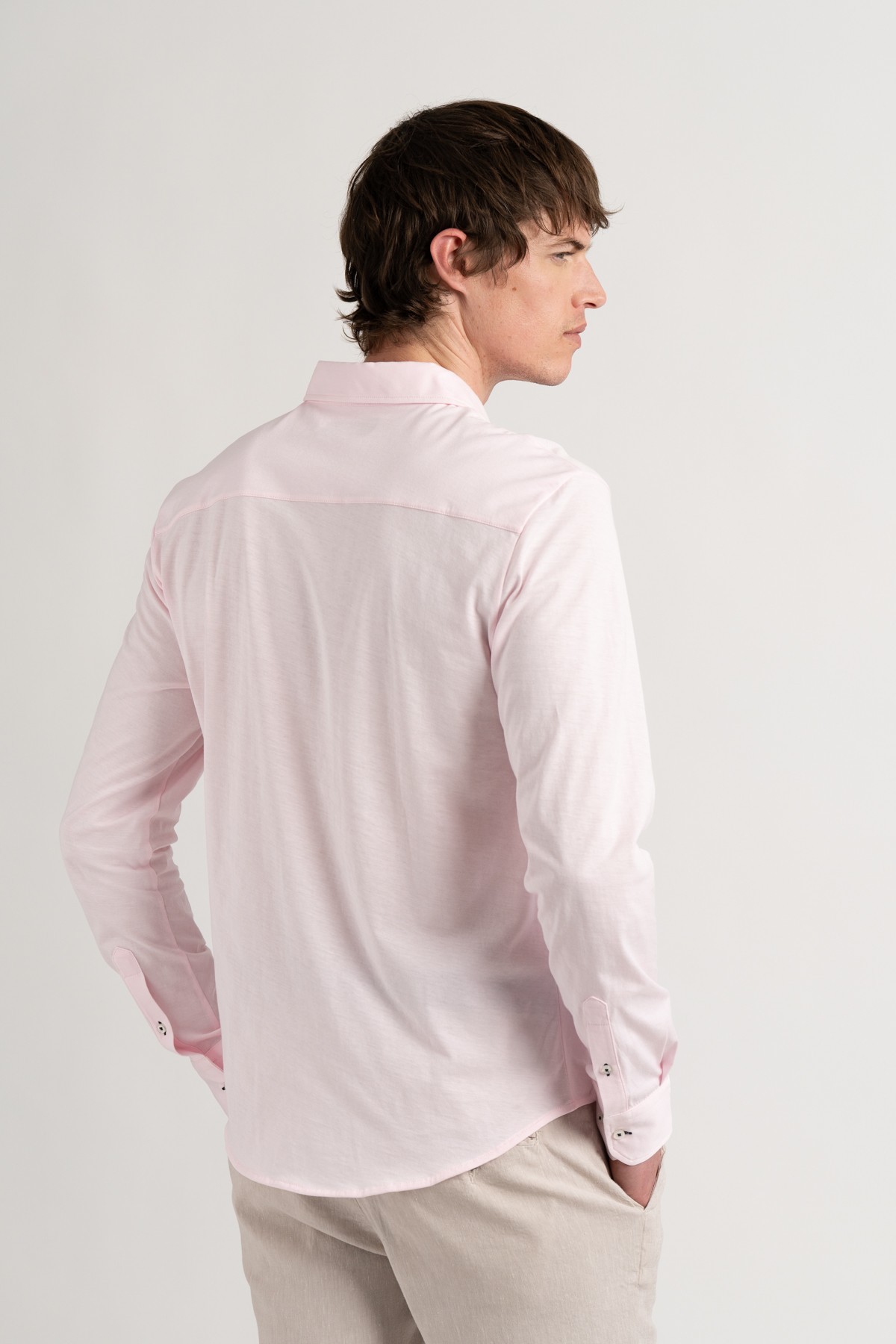 pink color long sleeves shirt for men | Quality brand Europann
