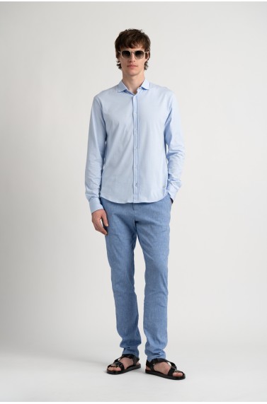 Sky blue color long sleeves shirt for men | Quality brand Europann 