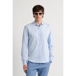 Sky blue color long sleeves shirt for men | Quality brand Europann 