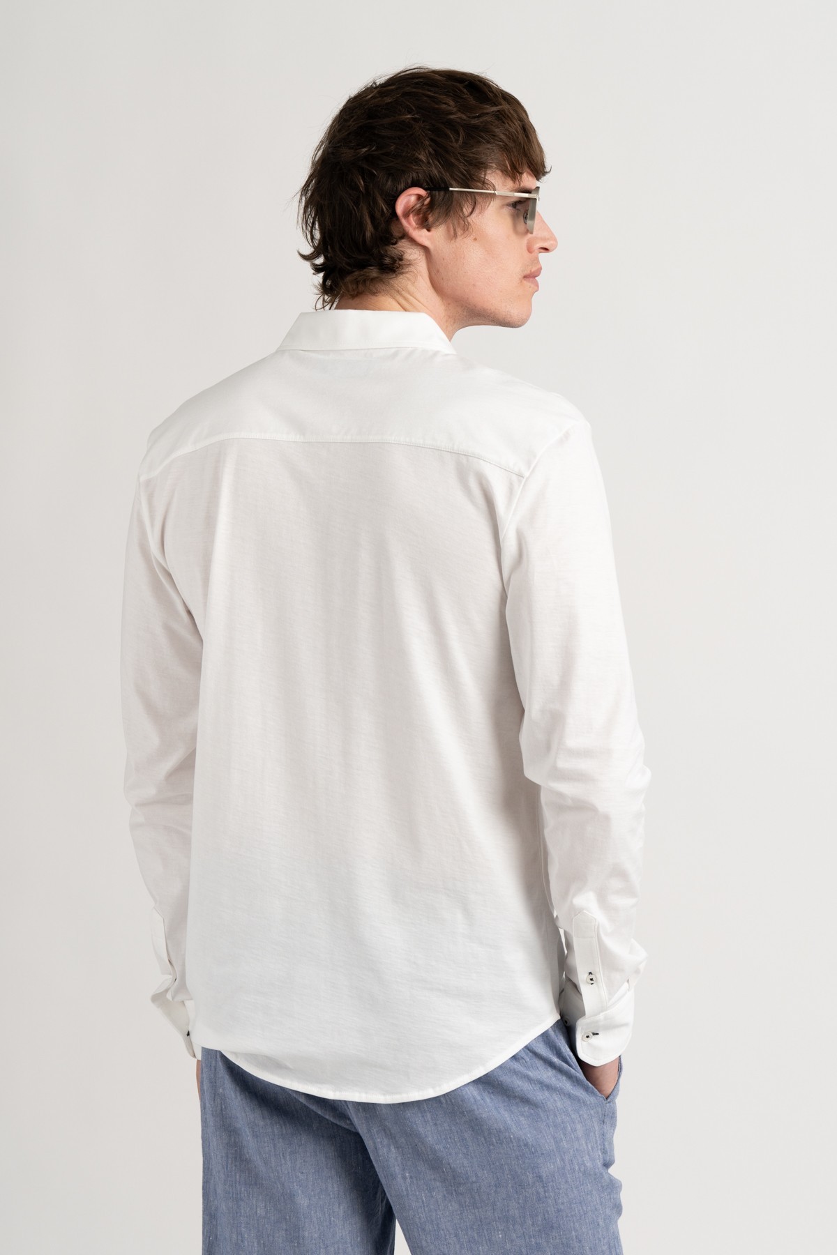 Chemise manches longues jersey slim fit |Marque de qualité - Europann 