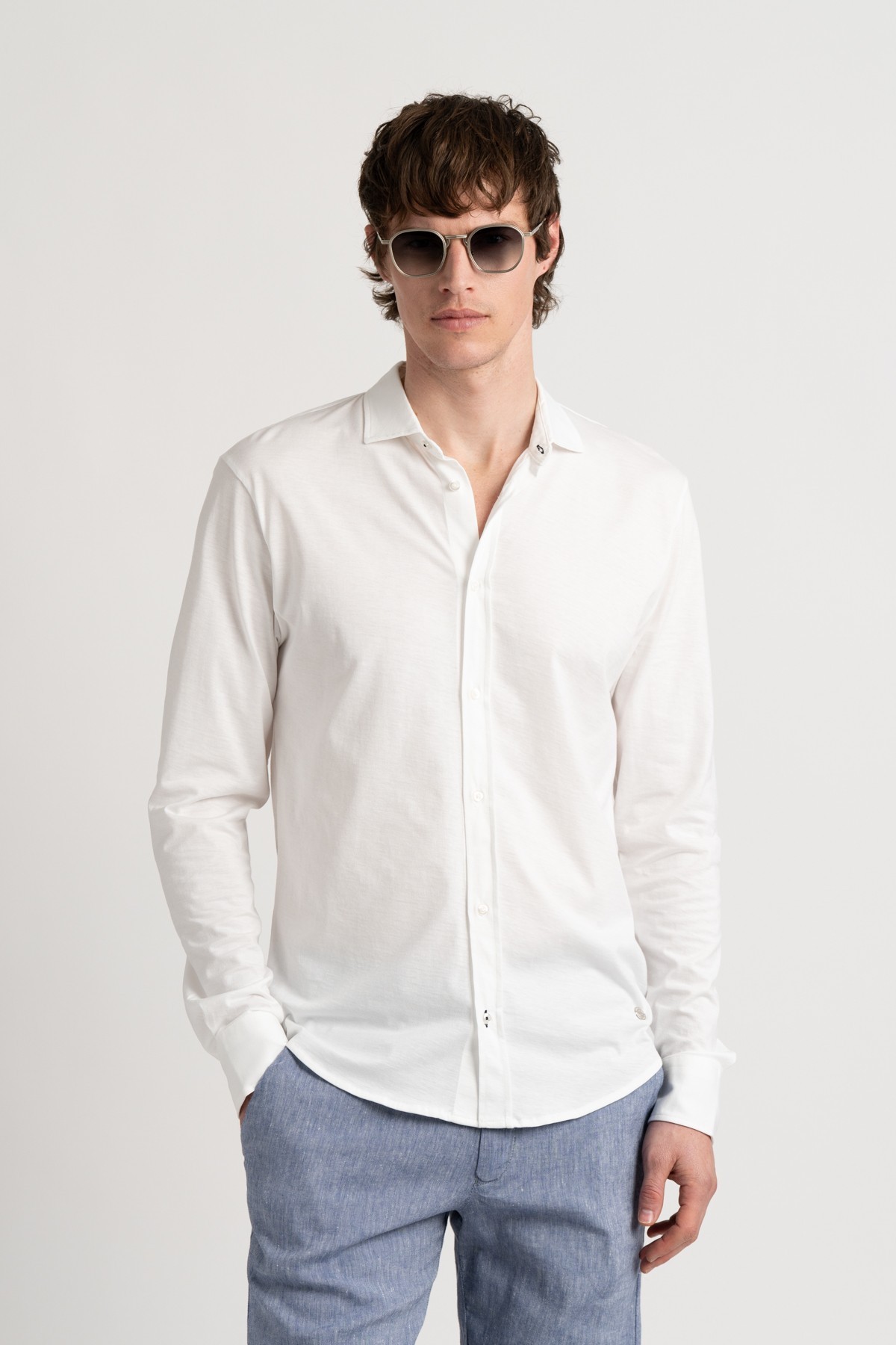 White color long sleeves shirt for men | Quality brand Europann 