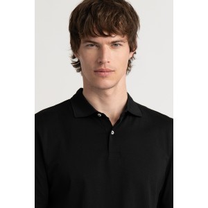 Black color short sleeves polo for men | Quality brand Europann 