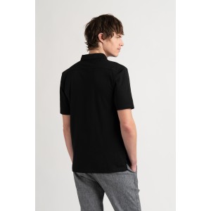 Black color short sleeves polo for men | Quality brand Europann 