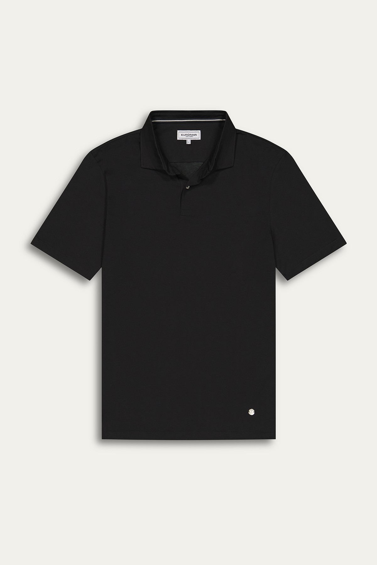 Black color short sleeves polo for men | Quality brand Europann 