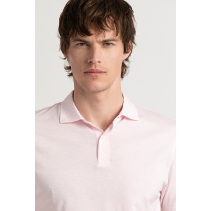 Pink color short sleeves polo for men | Quality brand Europann 