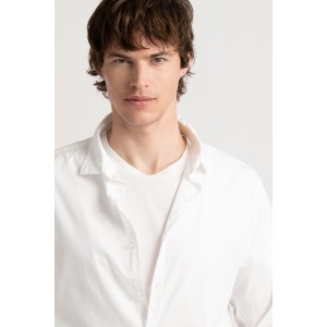 Plain white color long sleeves shirt for men | Quality brand Europann