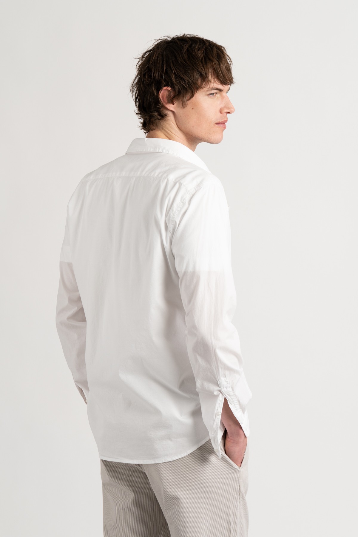 Plain white color long sleeves shirt for men | Quality brand Europann