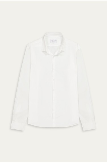 Chemise Homme manches longues unie blanche slimfit|Europann