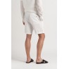 NAPOLI - White relaxed linen shorts