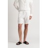 NAPOLI - White relaxed linen shorts