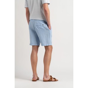 NAPOLI - Sky blue relaxed linen shorts