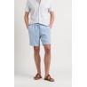 NAPOLI - Sky blue relaxed linen shorts