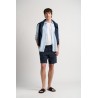 NAPOLI - Navy relaxed linen shorts