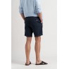 NAPOLI - Navy relaxed linen shorts