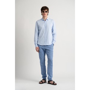 Pantalon chino slim en lin chiné Homme | Marque de qualité - Europann 