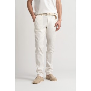 Pantalon chino slim en lin chiné Homme | Marque de qualité - Europann 