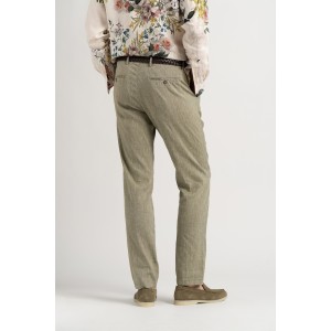 Chinos men's marl linen slim pants |  Quality brand Europann 