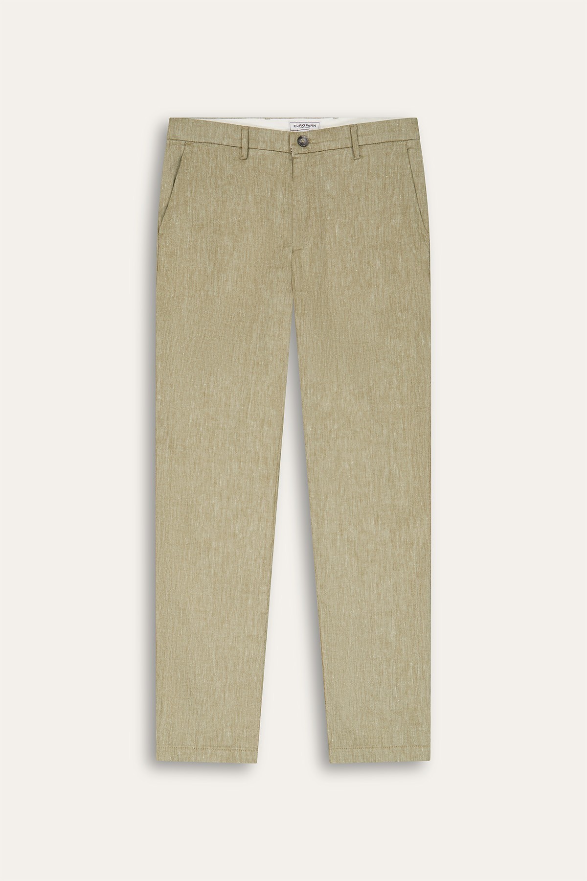 Chinos men's marl linen slim pants |  Quality brand Europann 