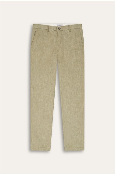 Chinos men's marl linen slim pants |  Quality brand Europann 