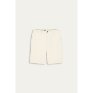 Linen-blended men's white bermuda |  Quality brand Europann 