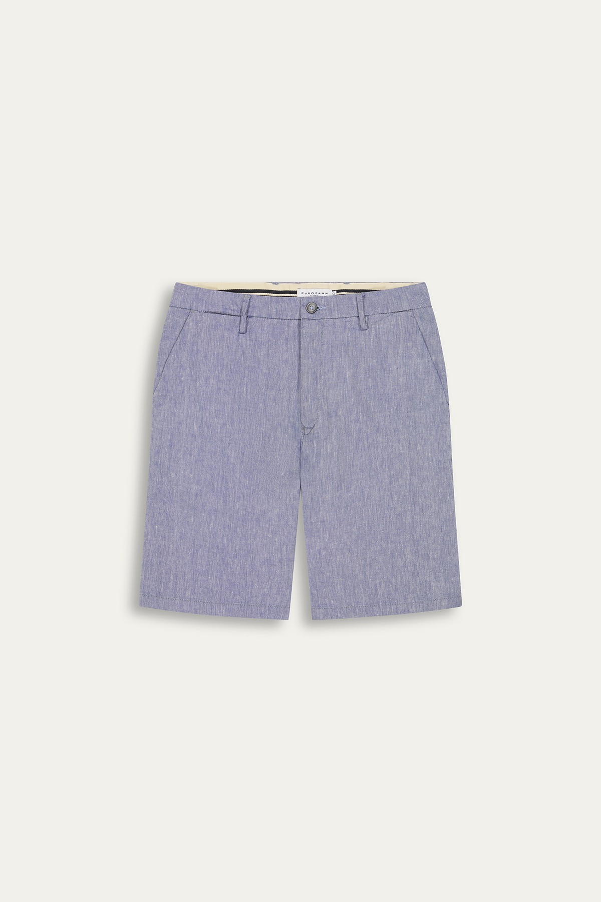 Bermuda en lin chiné coupe ajustée homme|Marque de qualité - Europann 