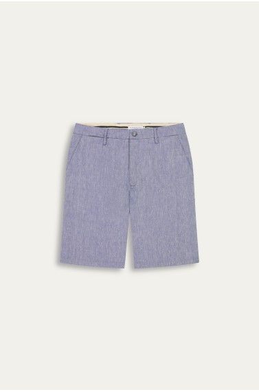 Bermuda en lin chiné coupe ajustée homme|Marque de qualité - Europann 