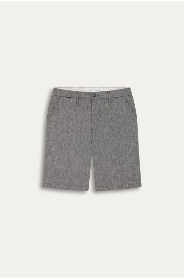 Bermuda en lin chiné coupe ajustée homme|Marque de qualité - Europann 
