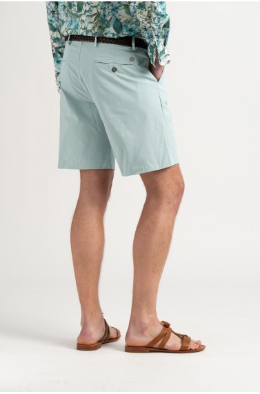 Cotton men's plain Aqua bermuda |  Quality brand Europann 