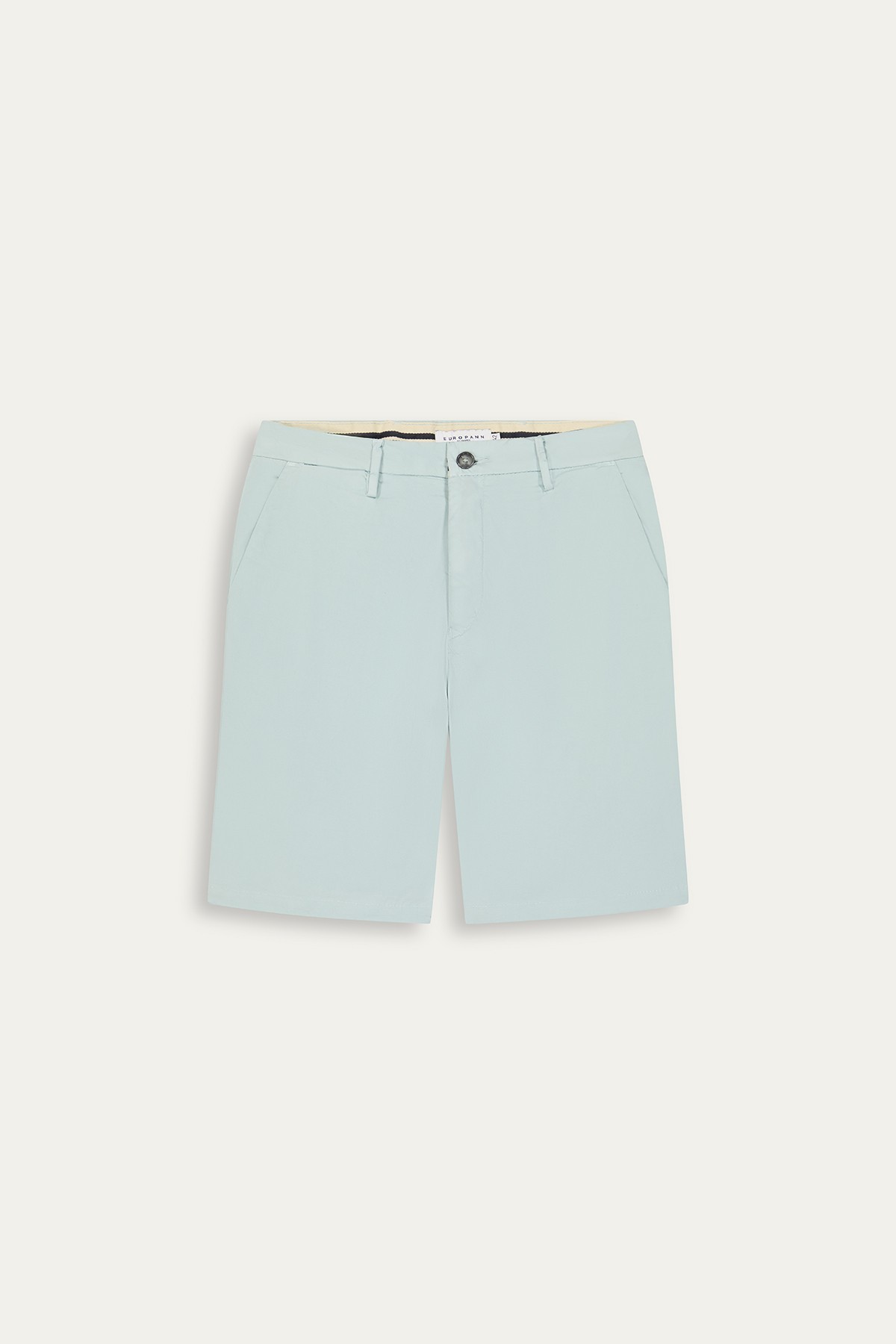 Cotton men's plain Aqua bermuda |  Quality brand Europann 