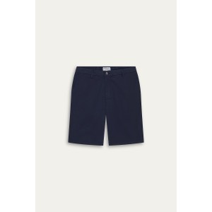 TEXAS - Navy cotton slim-fit bermuda