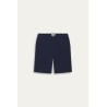 TEXAS - Navy cotton slim-fit bermuda