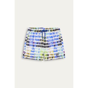 Short de bain blanc imprimé pantone|Maillot de qualité - Europann 