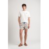 St Tropez prints ecru swim shorts for men Quality brand Europann 