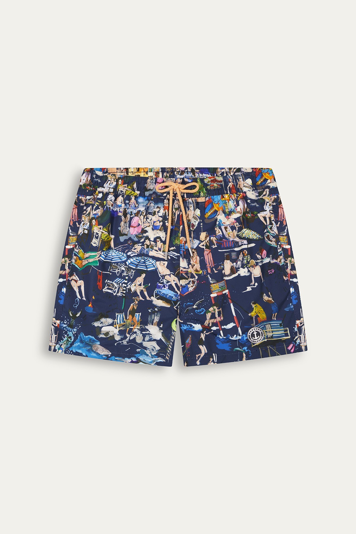 St Tropez prints ecru swim shorts for men Quality brand Europann 