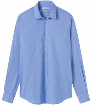 VARDY - Chemise en voile de coton unie décontractée, océan